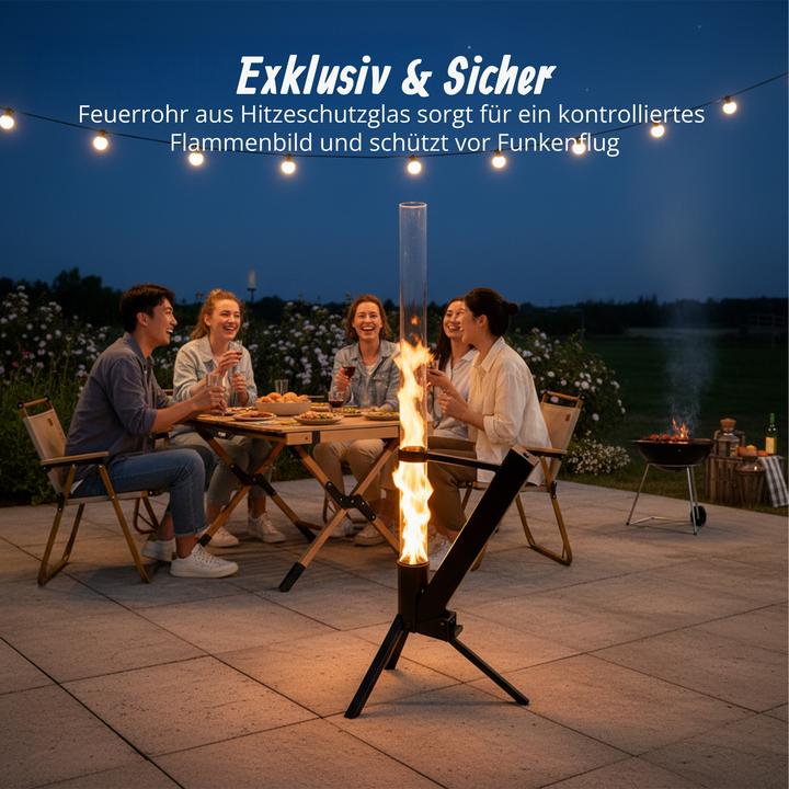 Productafbeelding Relaxdays Feuerrohr-Pelletfackel