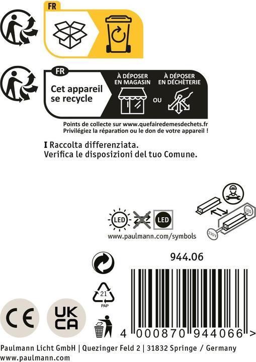 Image du produit Paulmann Swivea (460 lm, IP44)