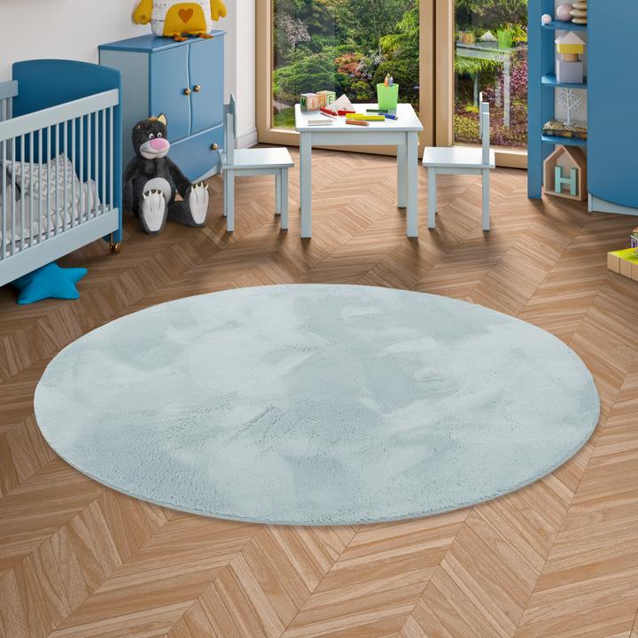 Produktbild Pergamon Kinder Super Soft Fellteppich Pearl Kids Rund (120 x 120 cm)