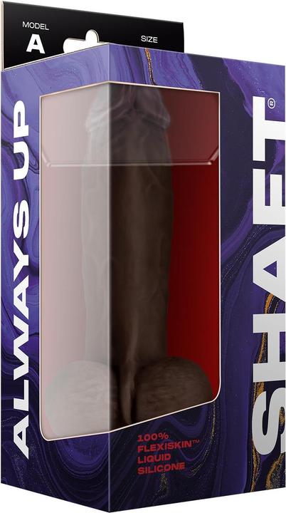 Actual product image Shaft Model A Straight Flexiskin Double Layered Realistic Extremely Soft Dildo with Balls Sex Toys L