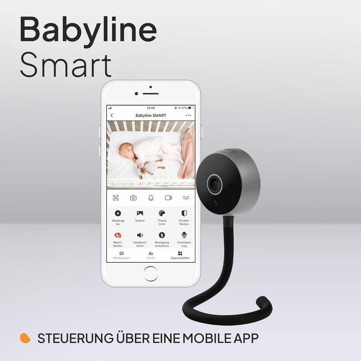 Actual product image Lionelo Care Babyline Smart mit Kamera, Nachtsicht, Bewegungs- und Geräuscherkennung (Video & Audio, 10 m)