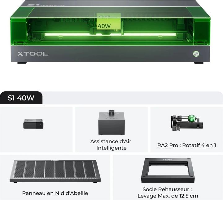 Image du produit Elegoo xTool S1 Deluxe Pack - 40W