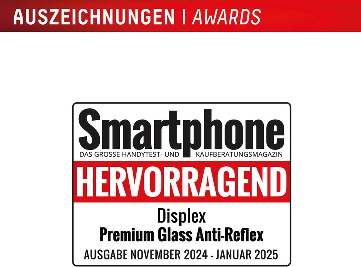 Label énergétique Displex Premium Glass, Full Cover Anti-Reflex Panzerglas (1 pièce(s), Apple iPhone 16 Pro)