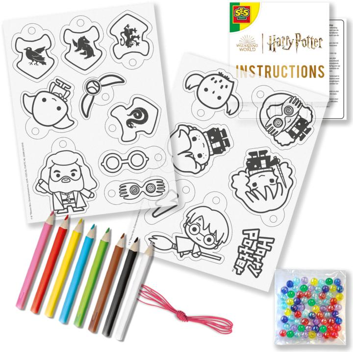 Image du produit Ses Creative 09343 Harry Potter Schrumpffolie Magic armbänder Set für Kinder, farbige Perlenmischung