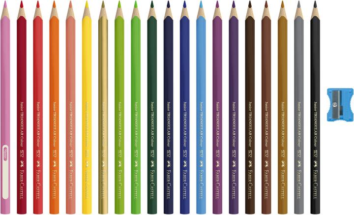 Actual product image Faber-Castell Junior Grip Crayon 20 colors (20x)
