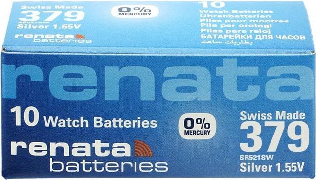 Produktbild Renata Knopfzelle 379, 16mAh, Silberoxid (1 Stk., SR63, 16 mAh)