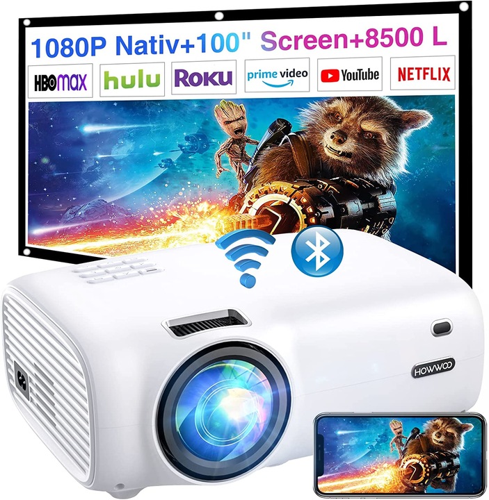 Produktbild Howwoo Beamer WiFi Bluetooth