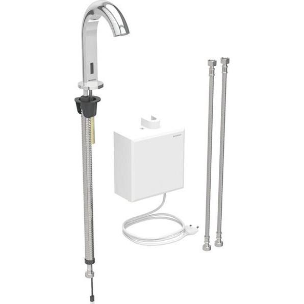 Geberit, Badarmatur, Piave Waschtischarmatur, Ausladung 167mm, Netzbetrieb, mit Thermostatmischer, mit AP-Funktio