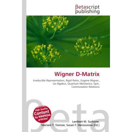 Wigner D-Matrix, Fachbücher