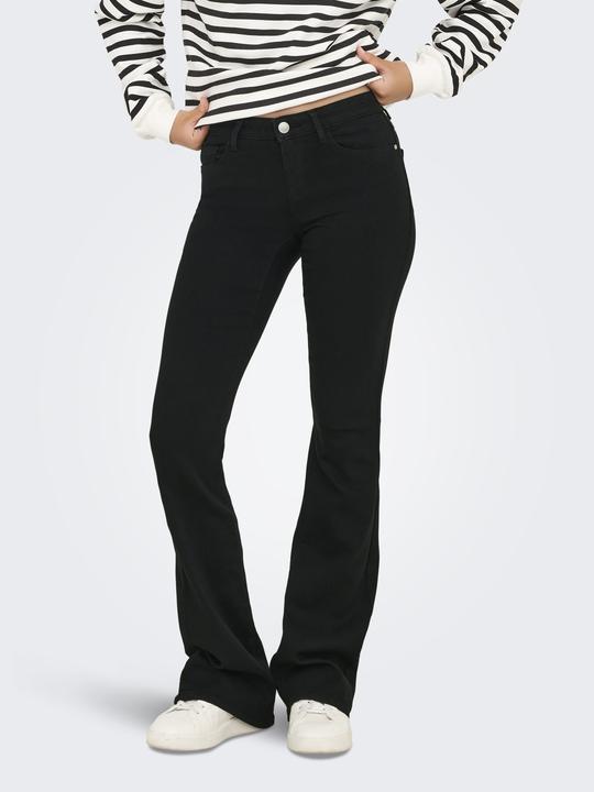 Produktbild Only Retro-Fit, ausgestellt Niedrige Taille Jeans Schlaghosen-Jeans (32)