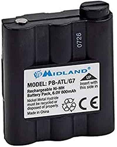 Immagine prodotto Midland PB-ATL/G7 - Batteria/Batteria - Nero - G7 G9 - Nickel Metal Hydride (NiMH) - 800 m