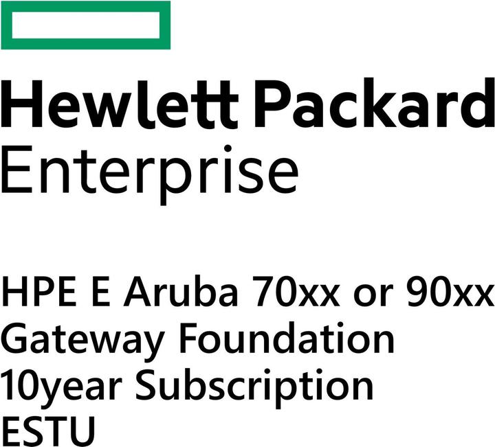 Produktbild HPE E Aruba 70xx or 90xx Gateway Foundation 10yr Subscription E-STU (1 Gerät)