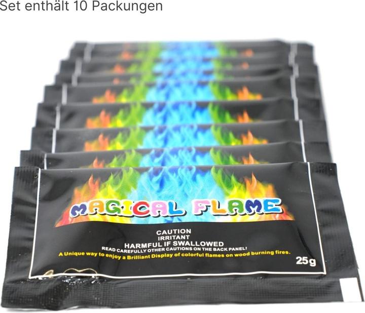 Image du produit Hermex Poudre Magic Fire Poudre pour colorer les flammes Set de couleurs de feu