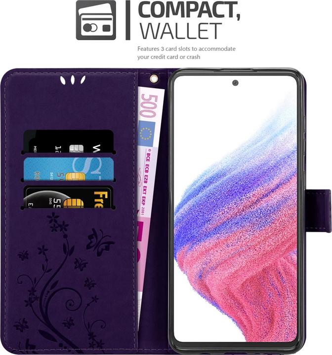 Produktbild Cadorabo Flower Book Hülle für Samsung Galaxy A53 5G (Samsung Galaxy A53 5G)