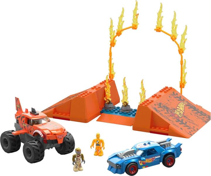 Produktbild Mega Construx Hot Wheels Monster Trucks Tiger Shark Crash Wettkampf