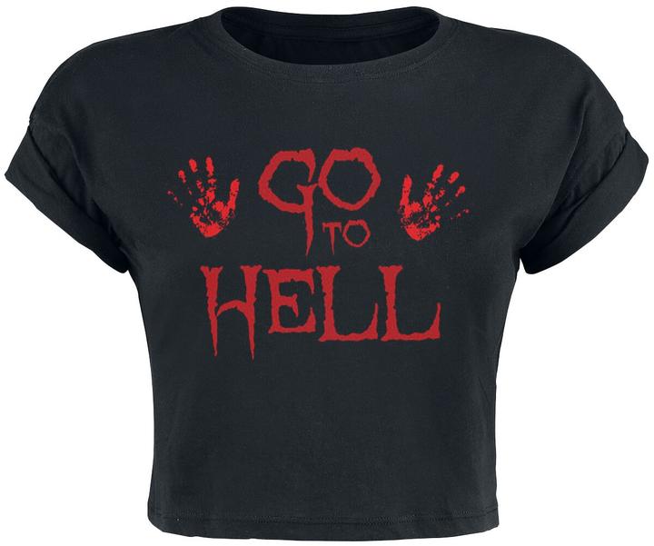 Produktbild Gaming-Sprüche Go To Hell Cropped Top (M)