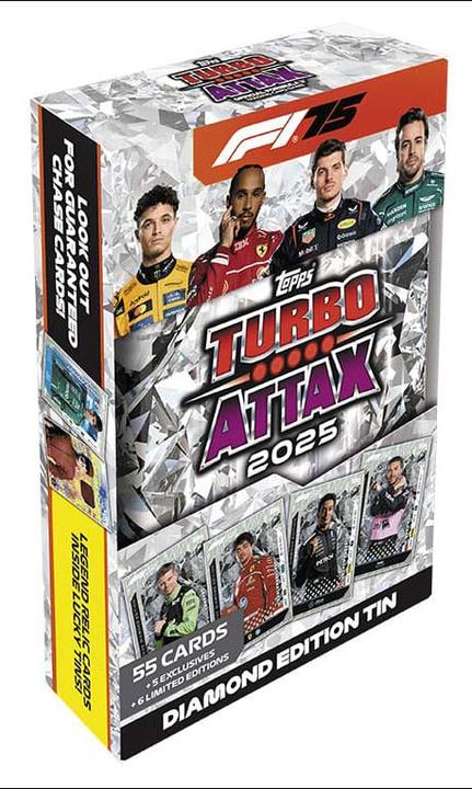 Produktbild Topps Turbo Attax Formel 1 TC 2025 – MEGA TINS Diamond Edition (Deutsch, Box Set & Collection)