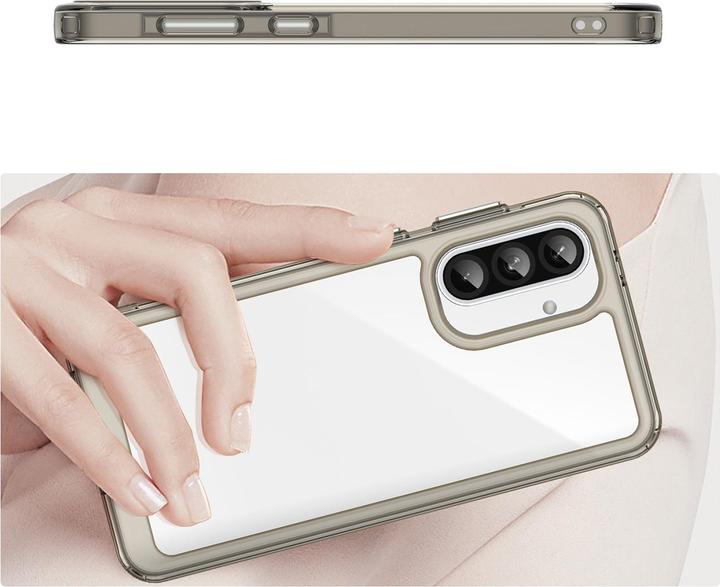 Immagine prodotto Hurtel Custodia Outer Space per Samsung Galaxy A56 Cover con cornice flessibile - Semitrasparente, nero (Samsung Galaxy A56)