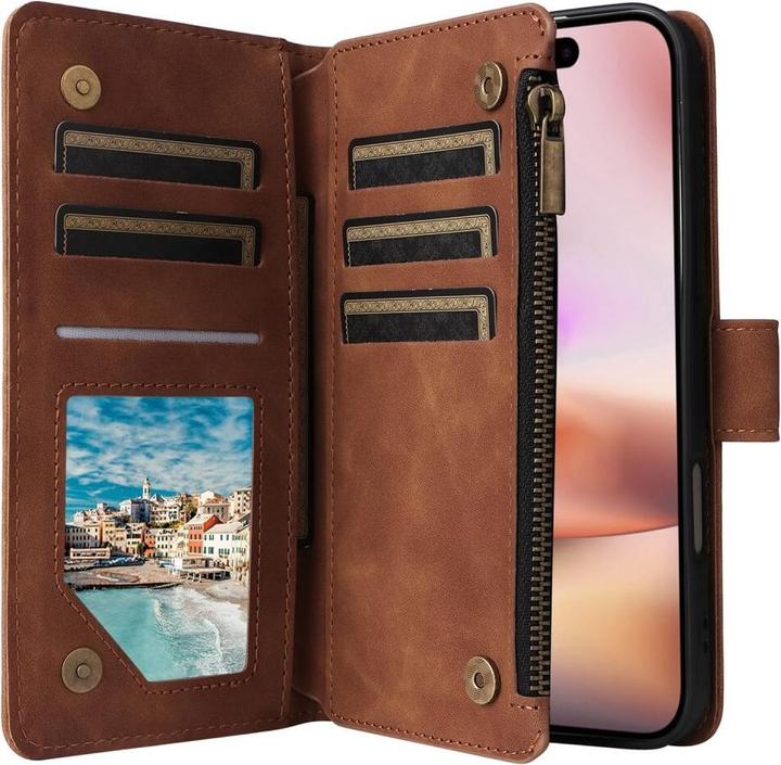 Immagine prodotto Cover-Discount iPhone 16 Plus - Custodia a portafoglio con cordino (Apple iPhone 16 Plus)