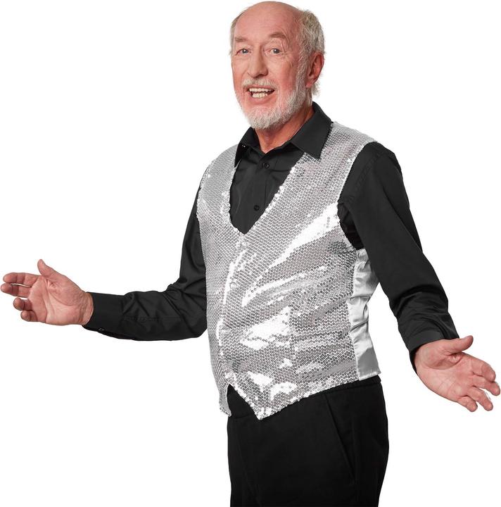 Immagine prodotto tectake Gilè da uomo con paillettes (M)