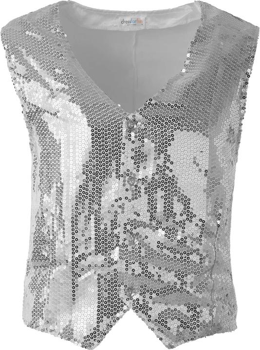 Immagine prodotto tectake Gilè da uomo con paillettes (M)