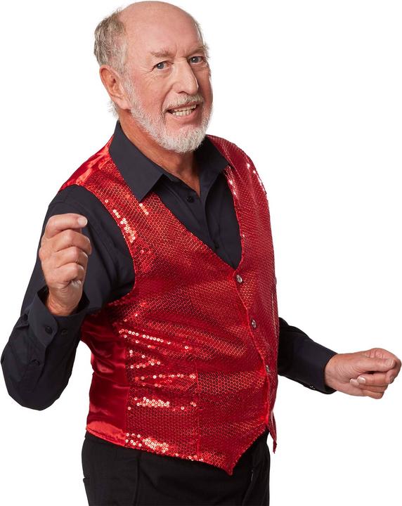 Immagine prodotto tectake Gilè da uomo con paillettes (L)