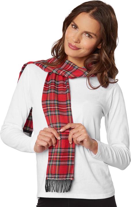 Produktbild tectake Schneefrau Schal kariert