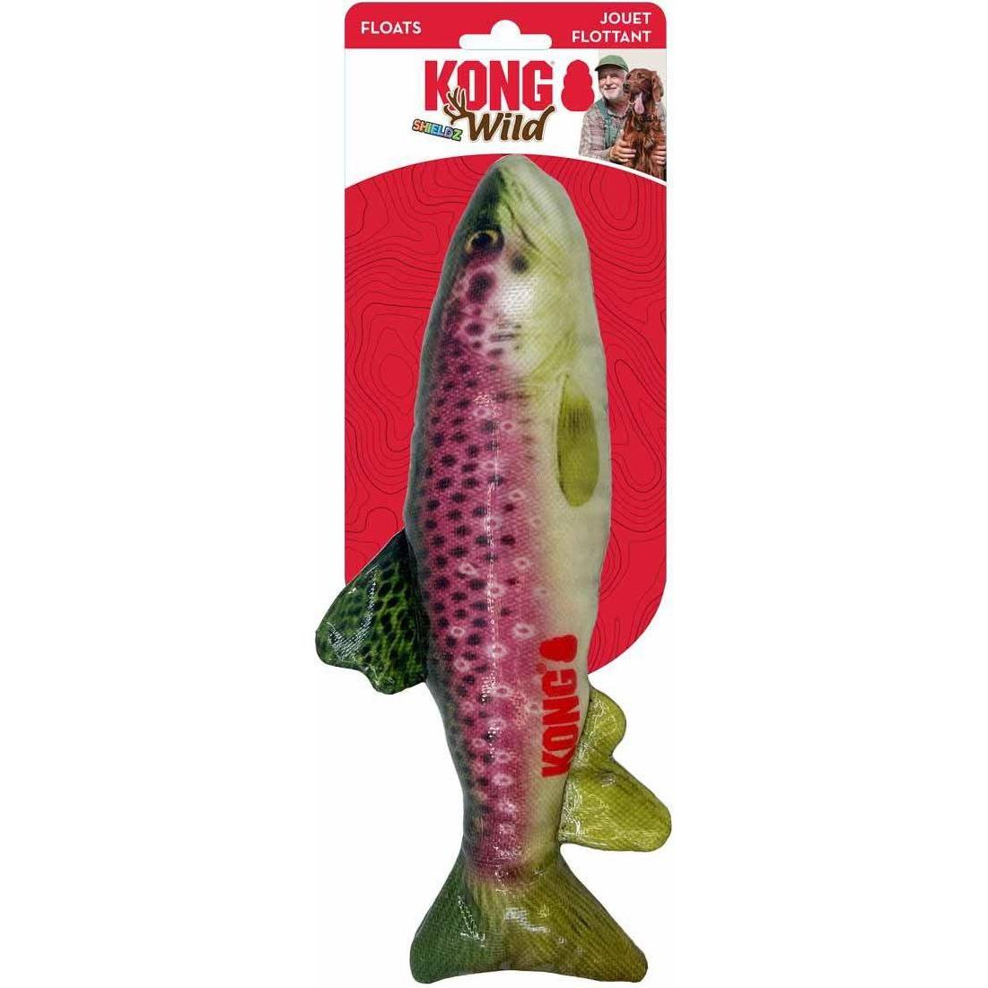 Thumbnail - KONG Wild Shieldz Trout M 28x13x6cm (Frisbee), Hundespielzeug
