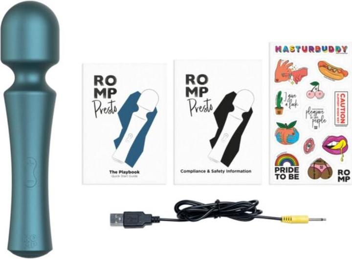 Actual product image Romp Presto Wiederaufladbarer Silikon Stabvibrator