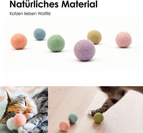 Actual product image LucyBalu RAINBOW BALLS FilzbÃ¤lle (Cat scratching toy)