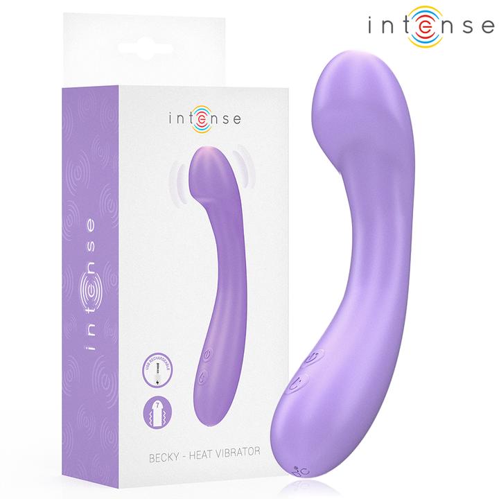 Image du produit Intense Becky Vibromasseur 19 cm Chauffant 7 Vibrations Violet