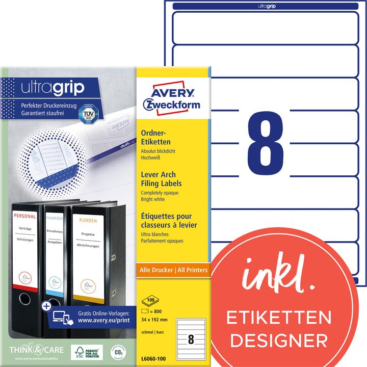 Produktbild Avery Ordneretiketten