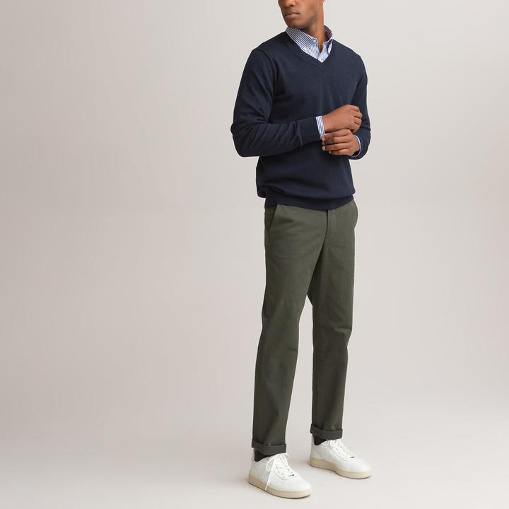 Image du produit La Redoute Collections Pull en V en 100& laine mérinos (L)