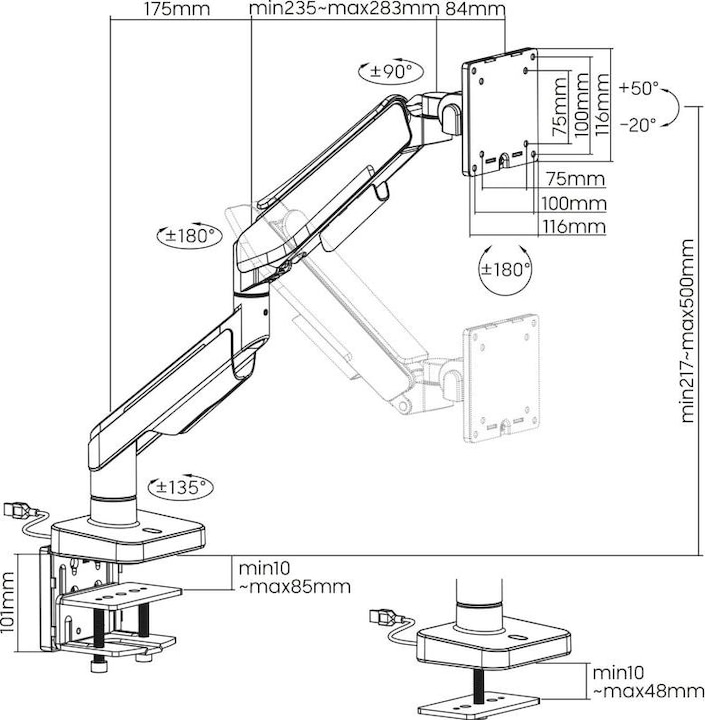 Produktbild Xantron MA-HD-RGB (Tisch, 49")