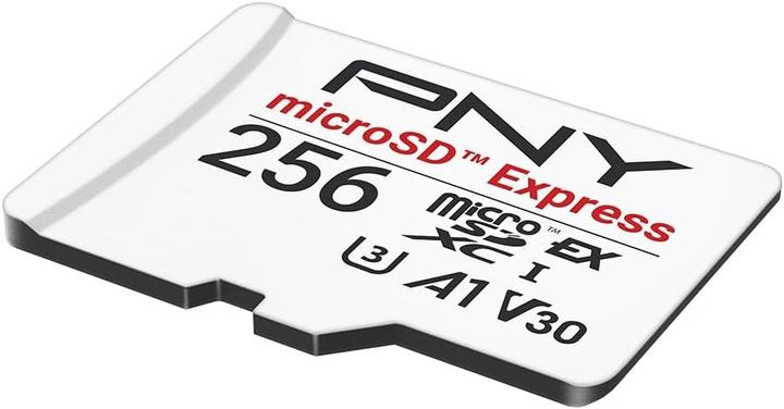 Image du produit PNY Carte mémoire microSD Express de 256 Go P-SDU256P31880EXP-GE (256 Go, microSDXC, U3, UHS-I)