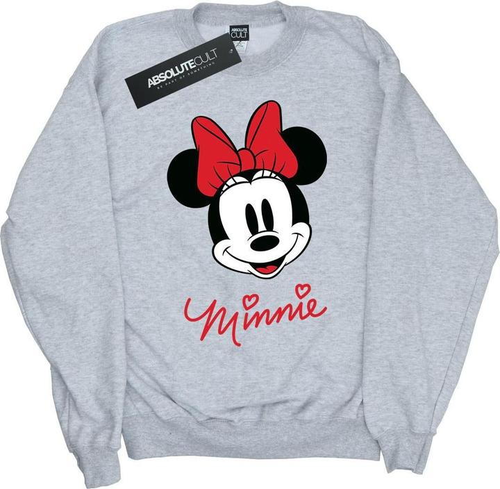 Actual product image Disney Girls Minnie Mouse Face Sweatshirt (140, 146)