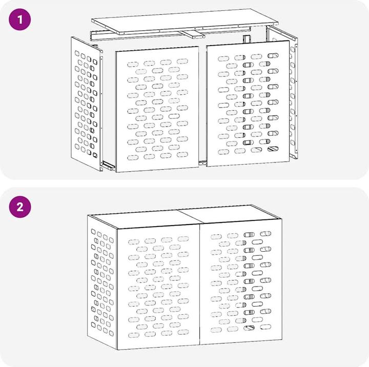 Produktbild vidaXL Klimaanlagenabdeckung
