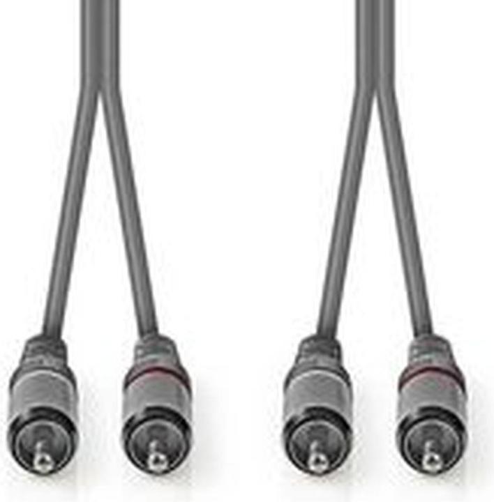 Produktbild Nedis Stereo-Audiokabel 2 x R AC männlich 2 x RCA männlich (5 m, Cinch)
