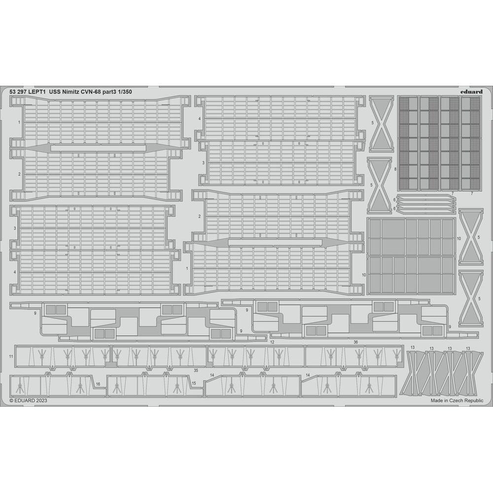 Eduard USS Nimitz CVN-68 part 3 1/350 TRUMPETER