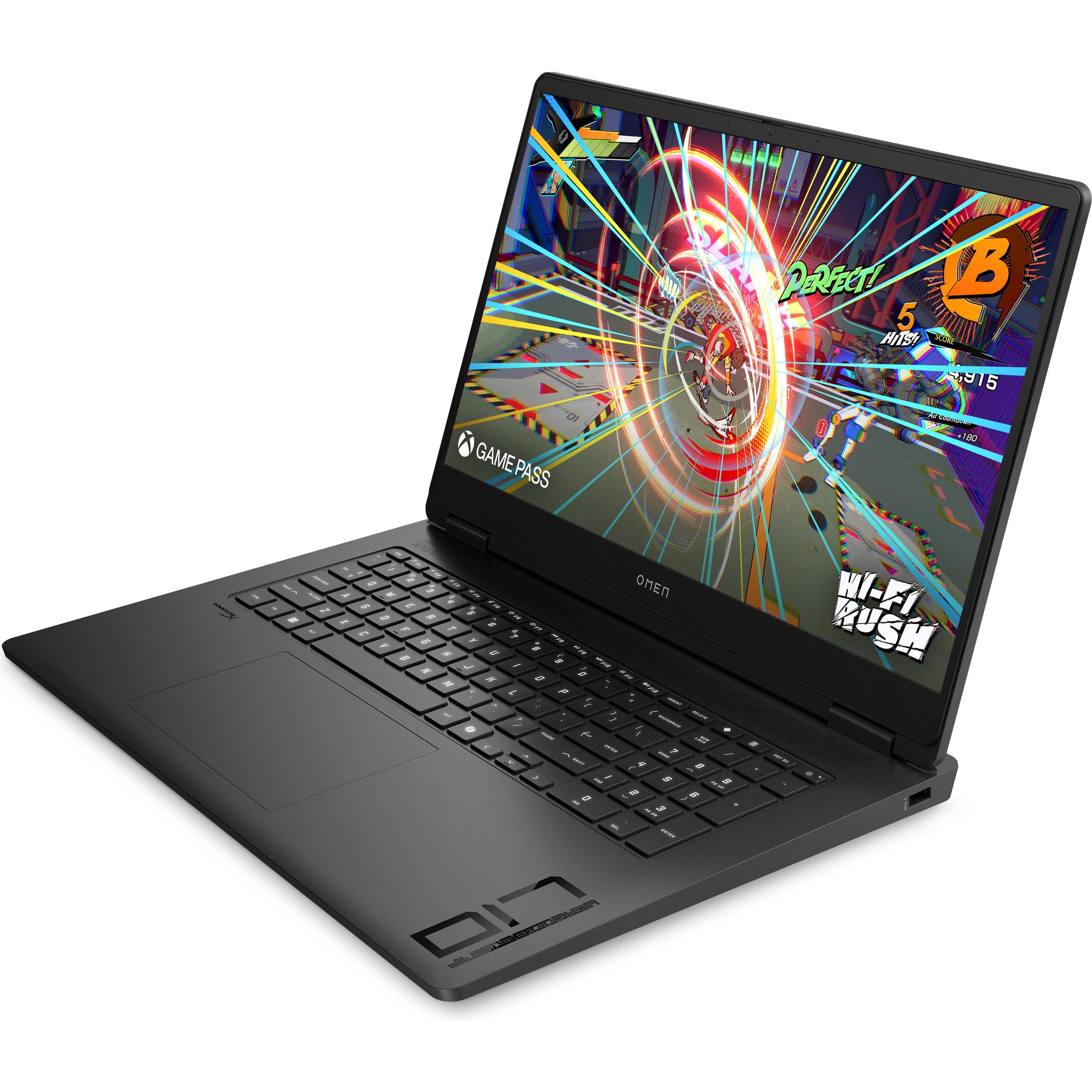 HP Omen 17-db0184ng RTX 4070 (17.30", AMD Ryzen 7 8845HS, 16 GB, 1000 GB, DE), Notebook, Schwarz