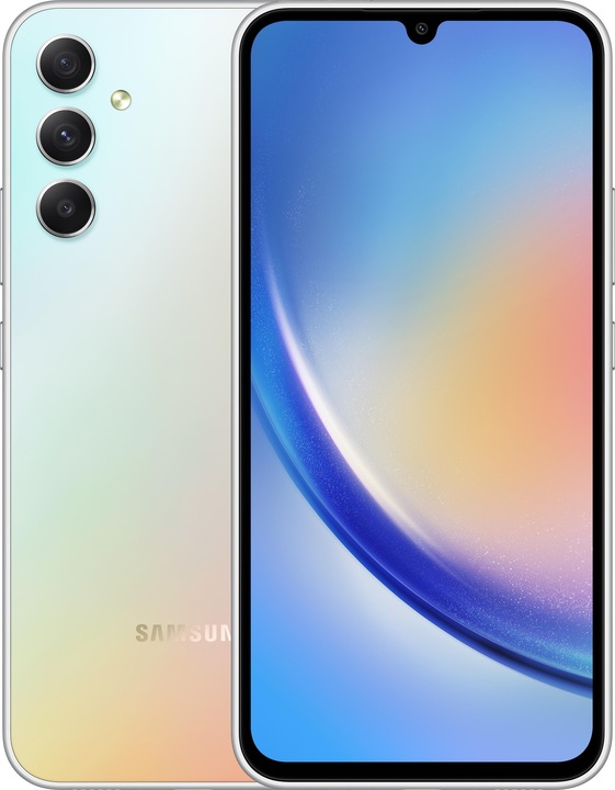 Image du produit Samsung Galaxy A34 5G (256 Go, Awesome Silver, 6.60", Double SIM, 48 Mpx, 5G)
