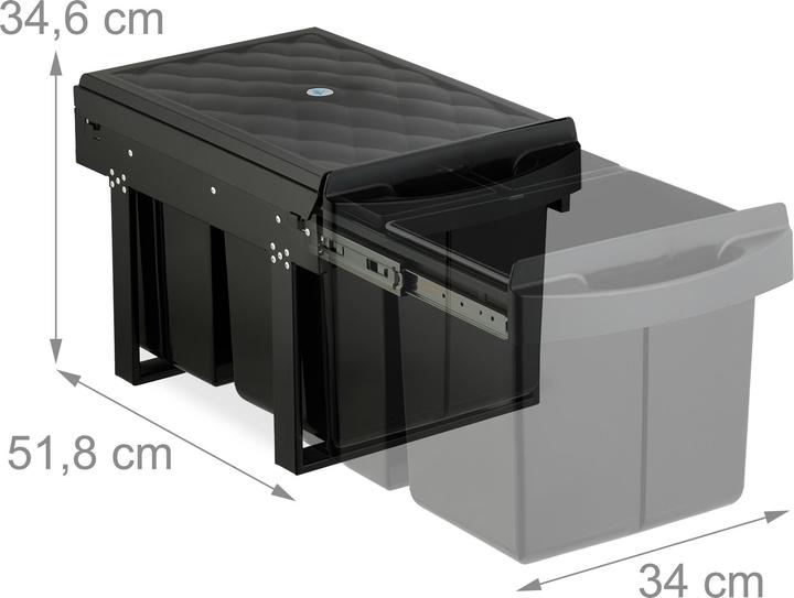 Produktbild Relaxdays Einbaumülleimer (31 l)