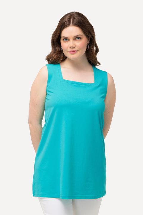 Actual product image Ulla Popken Essential Square Neck Stretch Cotton Tank (42, 44)