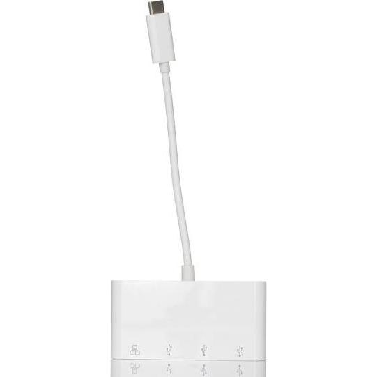 RS PRO Hub USB 3.1, 1 porta USB, USB C, RJ45 (USB-C, 3 porte), Docking station + Hub USB