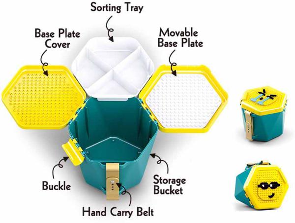 Produktbild Sluban Bucket Bricks Green M38-B0829
