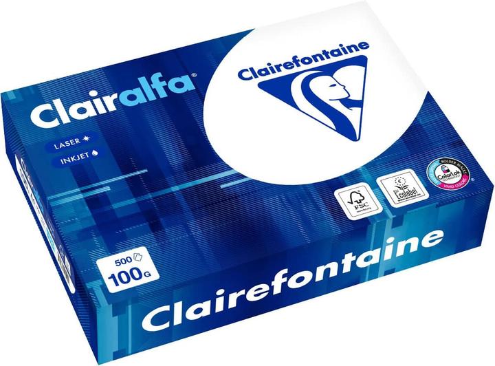 Clairefontaine Universeel papier Clairalfa FSC Premium, helder wit (100 g/m², 500 x, A4)