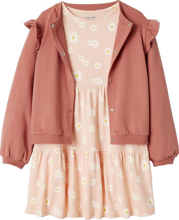 Image du produit Vertbaudet Mädchen-Set: Kleid & Sweatjacke (158)