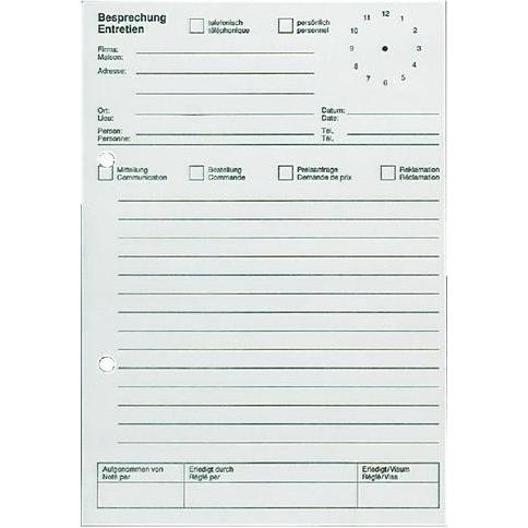 Ursus, Heft + Block, Telefonblock A5 weiss 2-sprachig 80Blatt (A5, Liniert, Kein Einband)