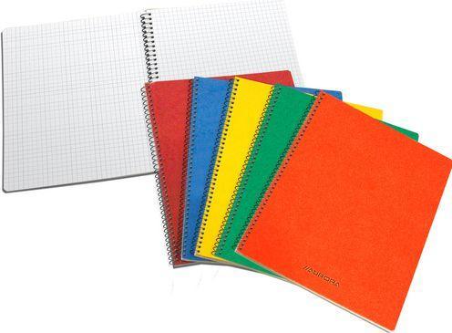 Aurora Notebook spiral binding 210 x 148 mm squared cardboard assorted colours (A5, Checked)