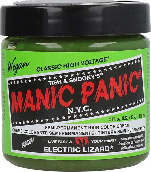 Actual product image Skybound Electric Lizard Classic Creme Vegan Cruelty Free Green Semi Permanent Hair Dye 118ml (Electric Lizard)